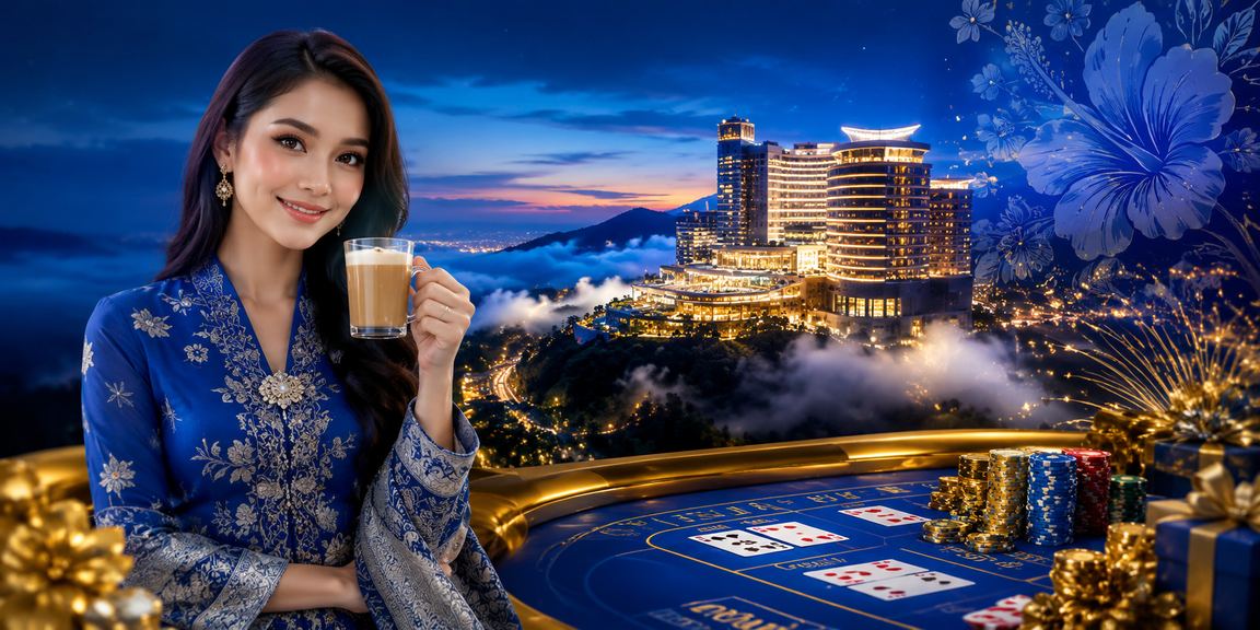 Permainan baccarat kasino ff12 di Genting Highlands dengan suasana meja yang meriah