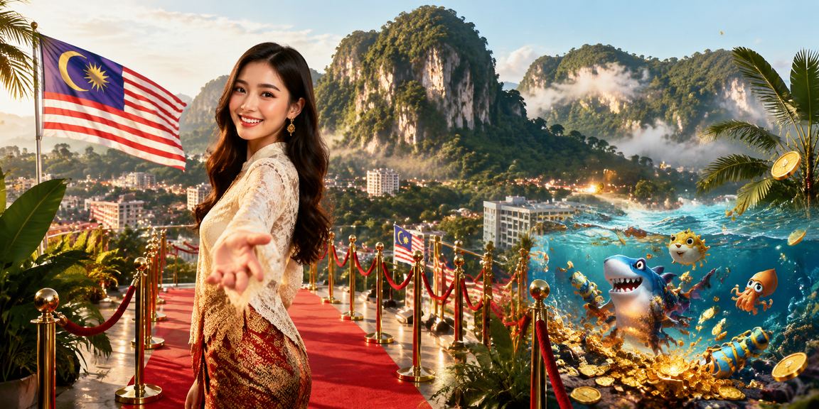 Pemain dari Ipoh menikmati permainan menembak ikan dalam kasino digital ff12