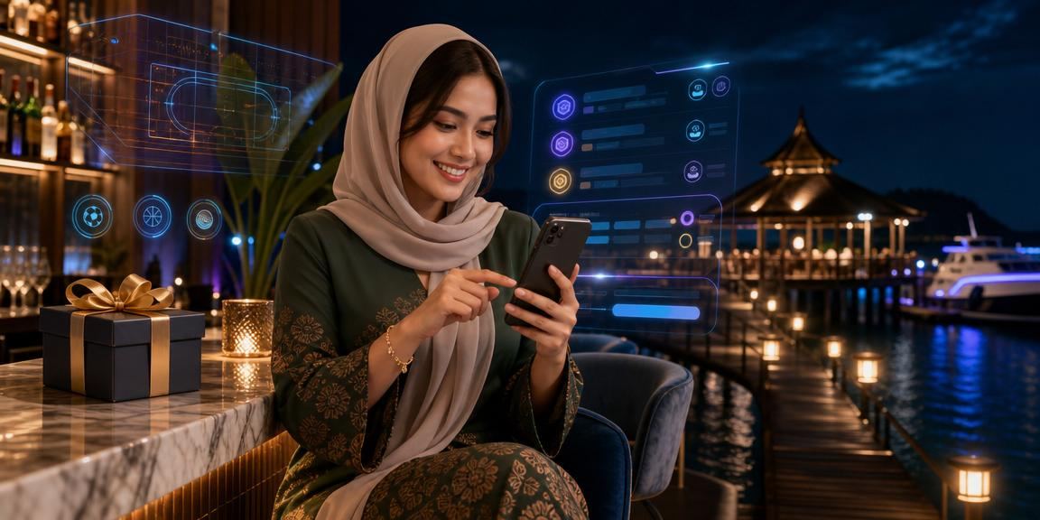 Pengguna ff12 dari Terengganu menyemak status VIP dan ganjaran melalui aplikasi mudah alih